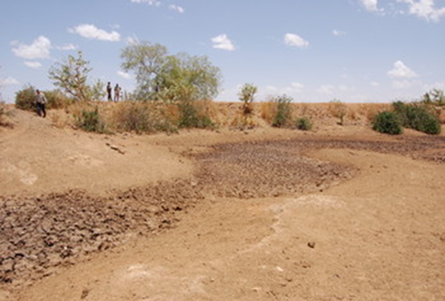 Photo: A dried-up dam in West Darfur 