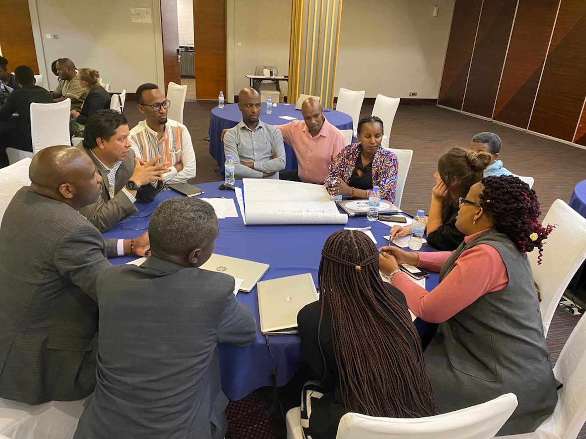 Stakeholders discussing the future of restoration MSP in Rwanda. Credit: Diana Mawoko