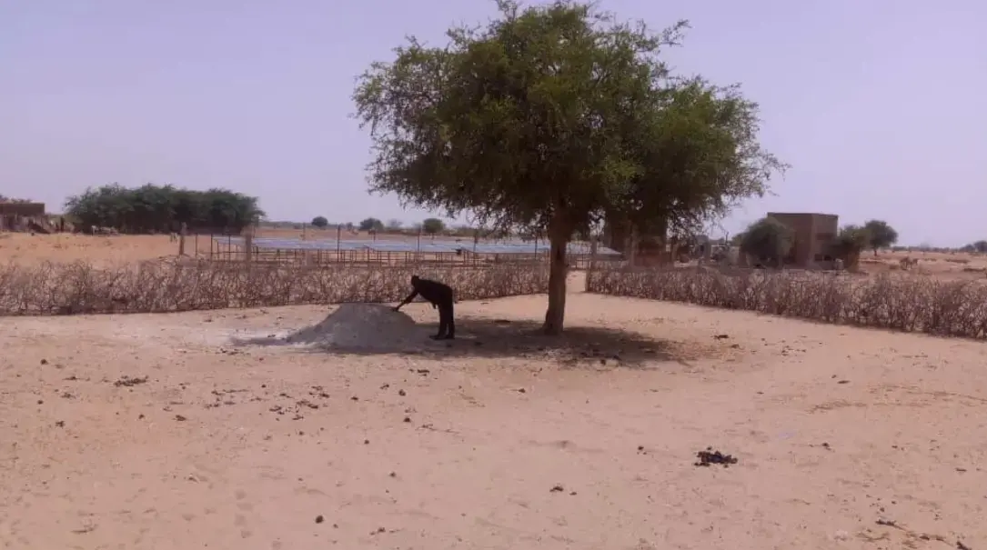 Zone de travail de Addax