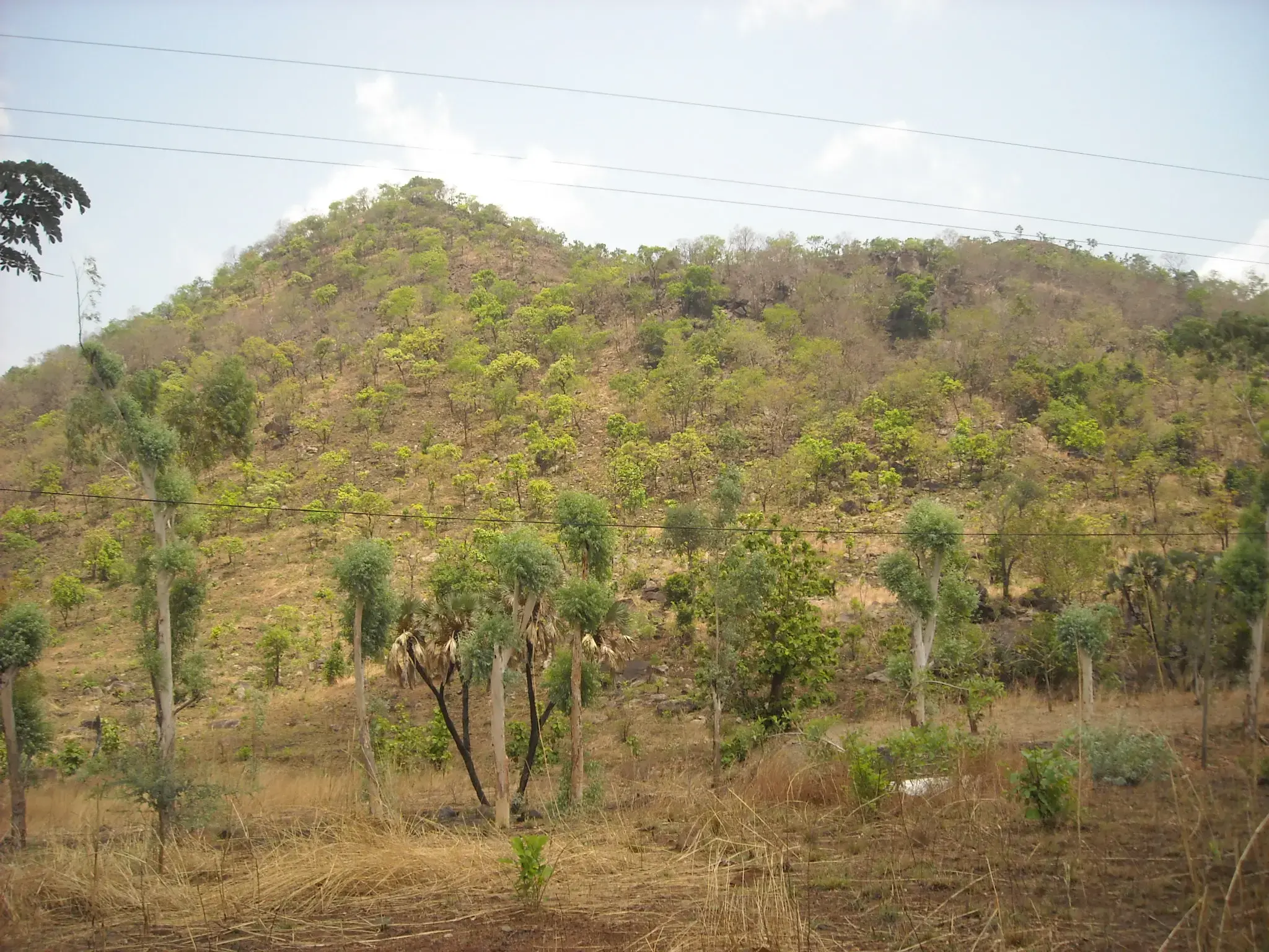 Situation de la montagne Tchaa à Tchitchao en 2011